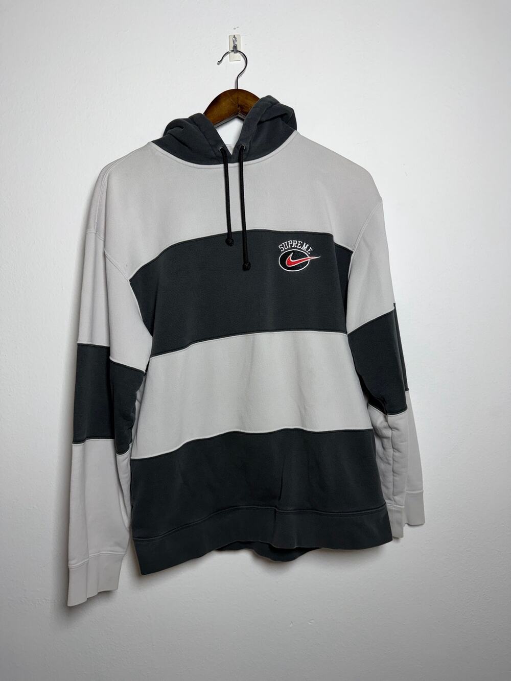 Supreme Nike Stripe Hooded Sweatshirt